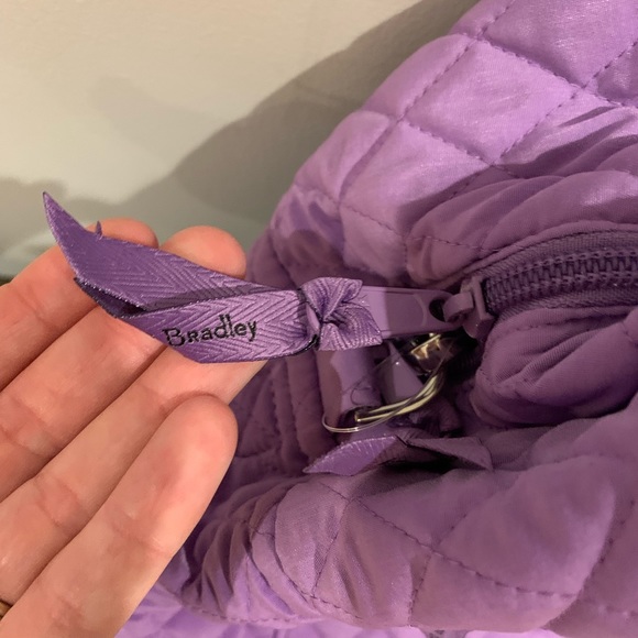 NWT vera bradley grand traveler duffel bag mokara orchid lilac lavender purple - Picture 6 of 9